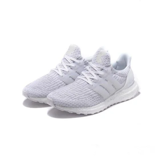 2019 Limitied распродажа ультра Boost 3 0 4 Тройная черно белая мужская и женская