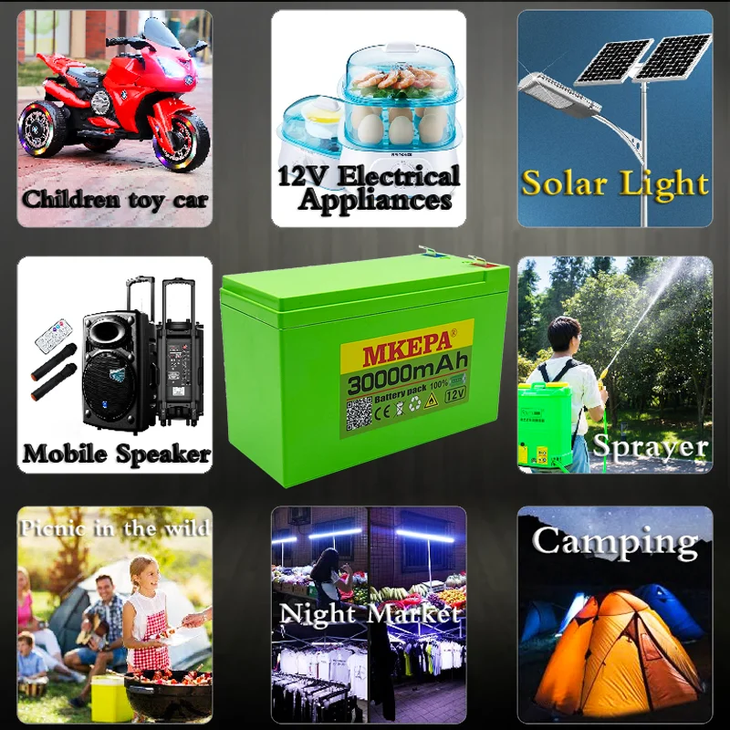 

12V 30Ah 3S6P sprayer device18650lithium battery pack used for backup power surveillance camera solar equipment toy car