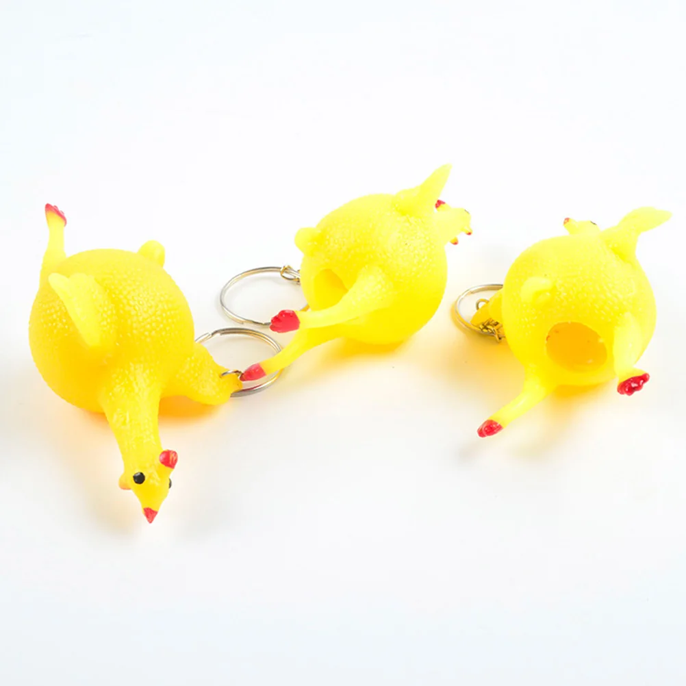 Новинка креативная забавная игрушка брелок для ключей в виде жареной курицы