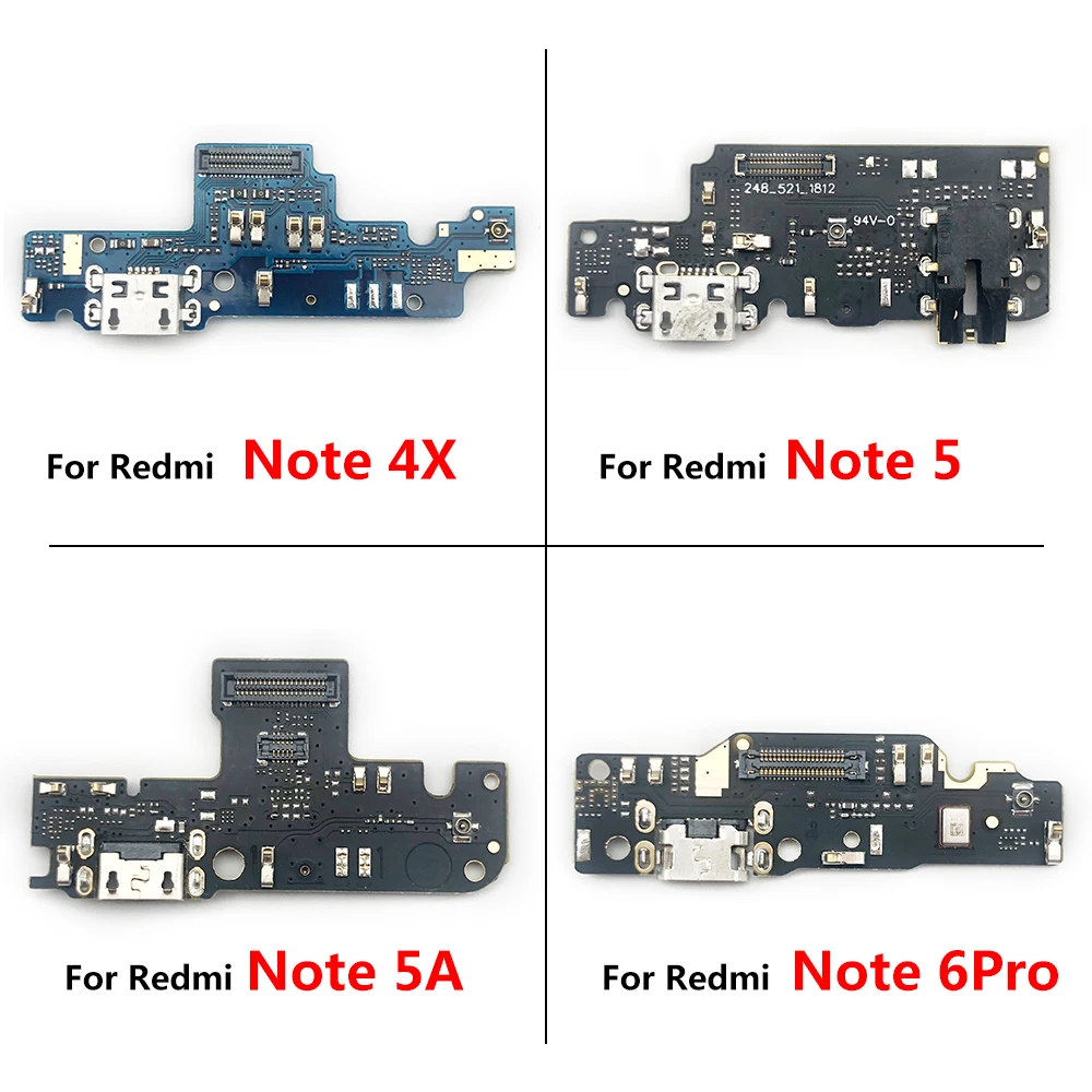 

USB-разъем для зарядки Xiaomi Redmi Note 5, 5A, 6, 7, 8, 9 Pro, 8T, 9S