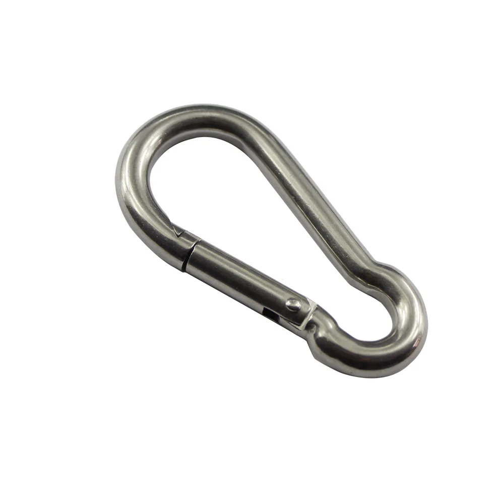 Пружинный зажим из нержавеющей стали 4 мм * 40 20 шт./лот|hook for|spring snap hooks steelhook carabiner |