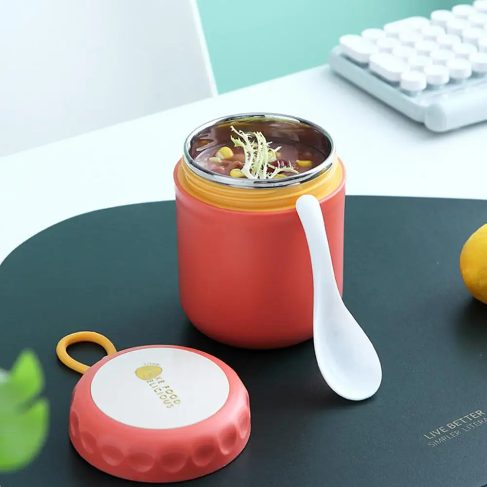 

400ML Creative Japanese-style Kids Food Flasks Vibrant Color Fine Workmanship Student Lunch Food Jar Soup Cup for Kindergarten