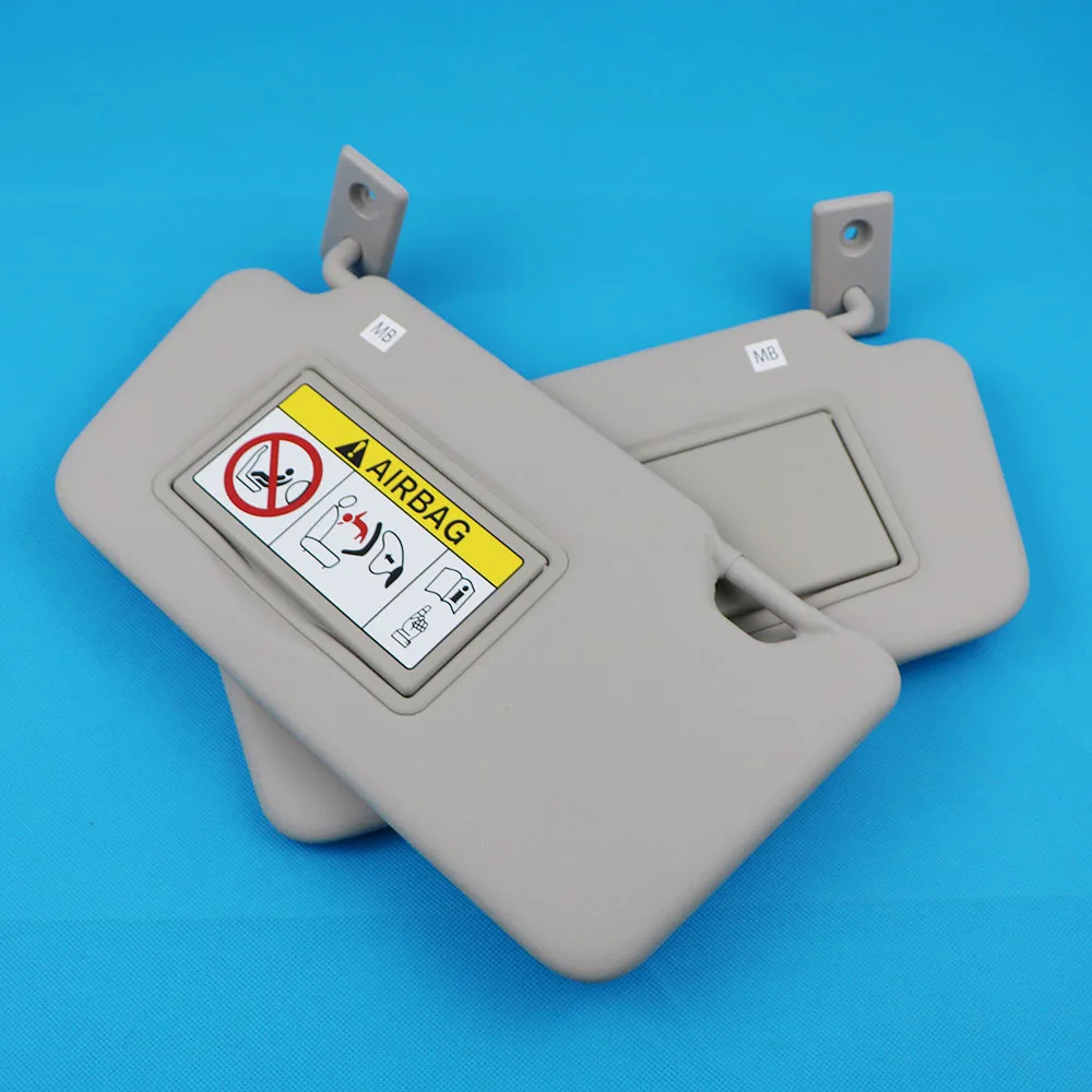 Парная серая Передняя солнечная панель с зеркалом для макияжа LHD Nissan Sunny 2011-2014