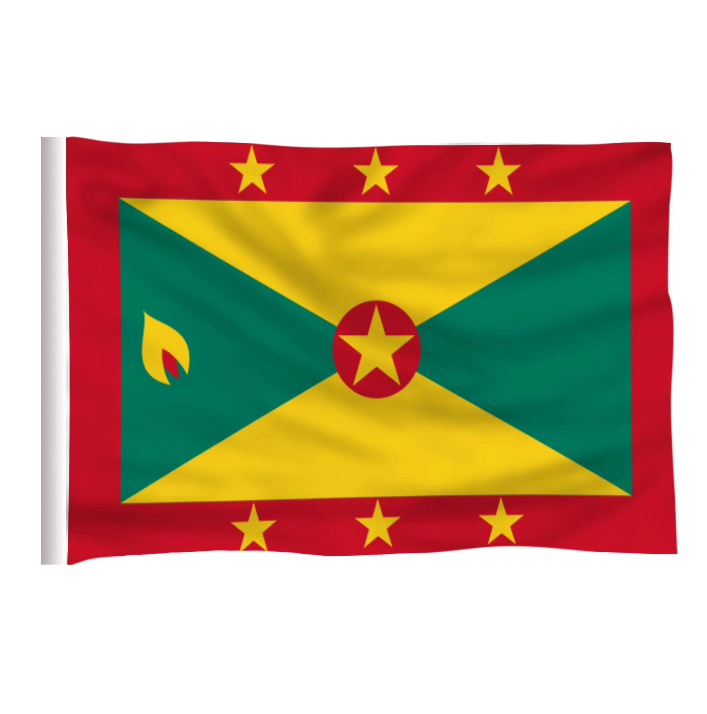 Флаг Гренады из полиэстера 5*3 фута 150*90 см высокое качество|polyester flag|flags polyesterflag 150 |
