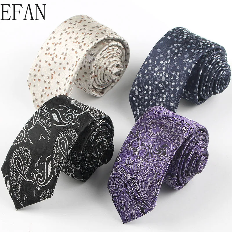 Новый дизайн роскошные галстуки Пейсли классические из полиэстера 6 см галстук с