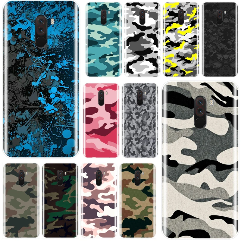 Камуфляжный армейский чехол в стиле милитари мягкий силиконовый из ТПУ для