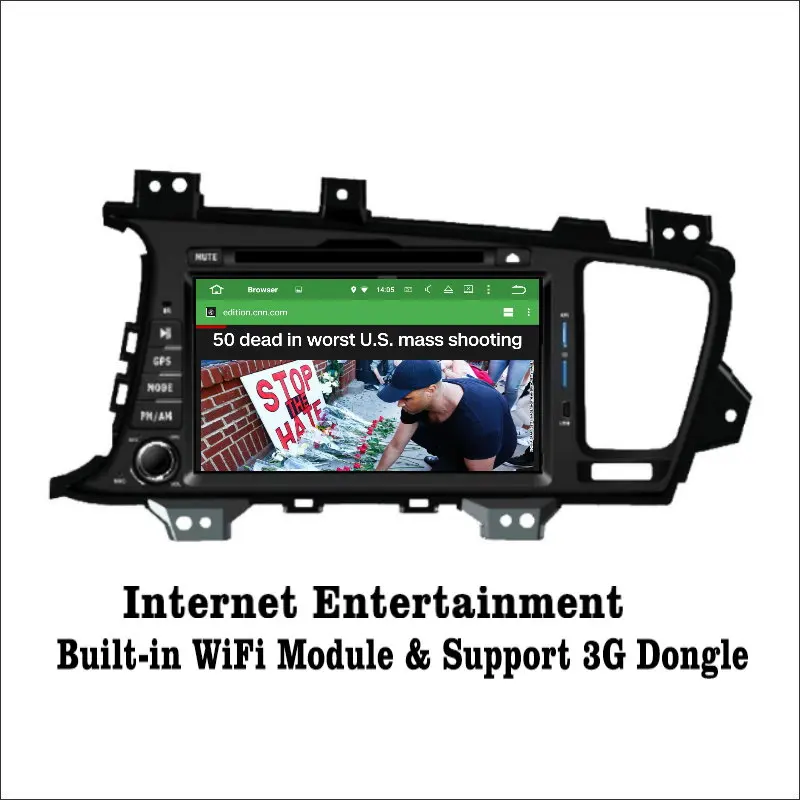 Liislee Android 7 1 2G RAM для Kia K5/Optima 2011 ~ 2013 автомобильный Радио Аудио Видео Мультимедиа DVD