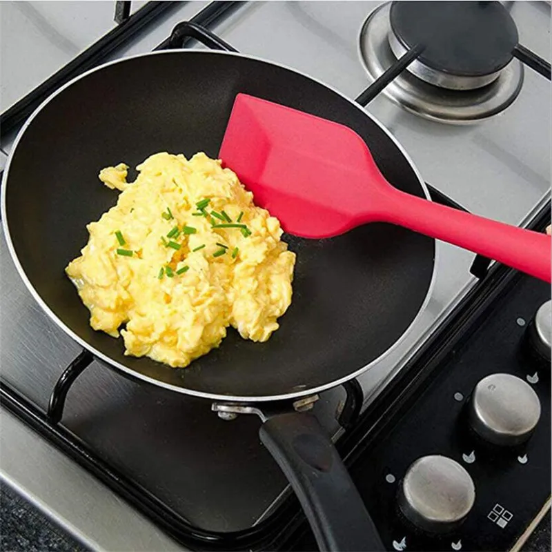 Set Of 2 Heat Resistant Silicone Cooking Tools Kitchen Utensils Baking Pastry Spatula Spoon Cake Spatulas Cook | Дом и сад