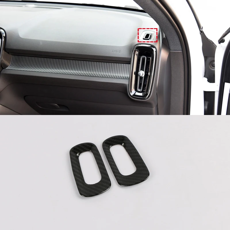 Для Volvo XC40 2018 2019 2020 ABS Стайлинг автомобиля внутренняя верхняя боковая консоль
