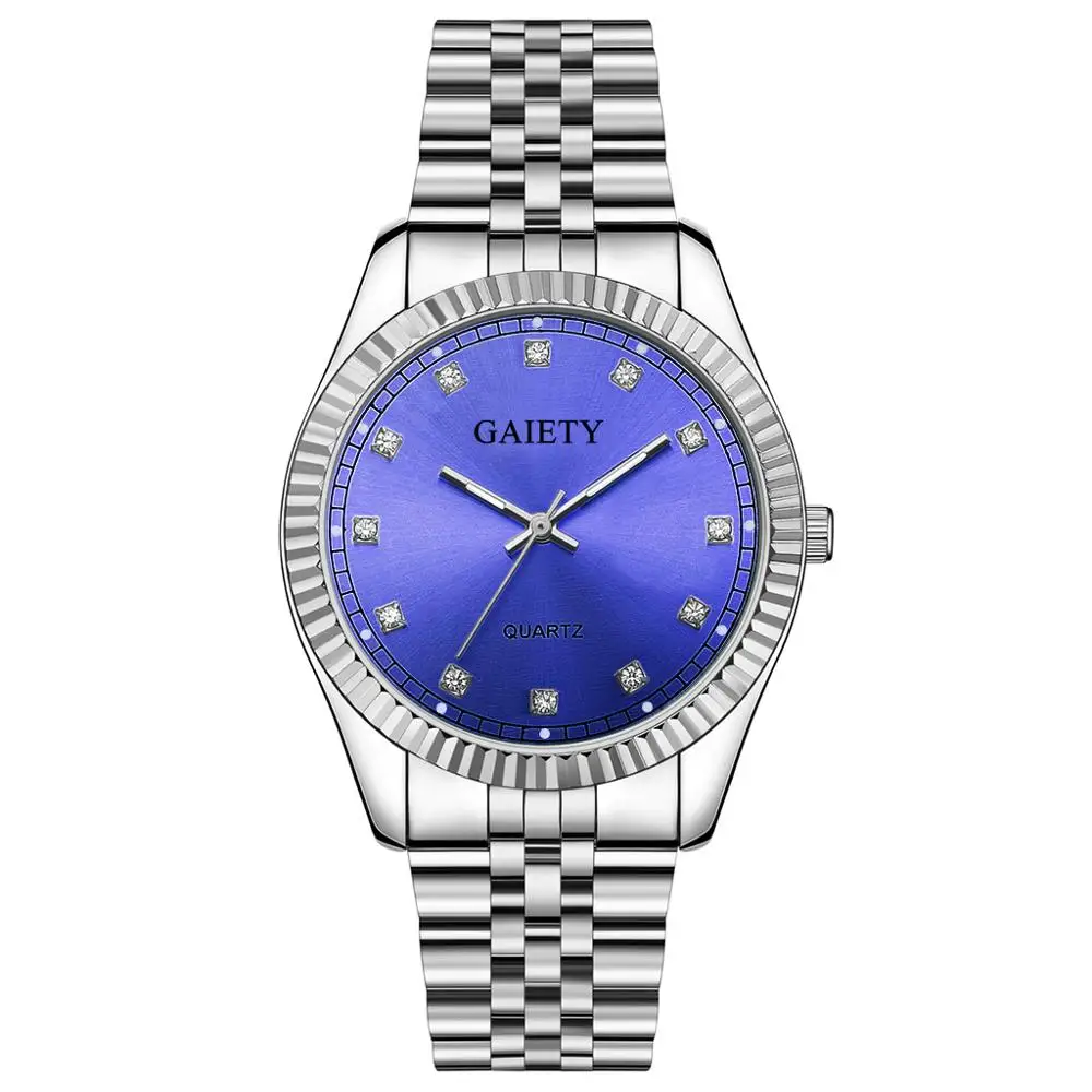 Gaiety мужские s часы лучший бренд роскошные часы мужские золотые кварцевые спортивные мужские часы военные наручные часы мужские relogio masculino - Цвет: Silver Blue