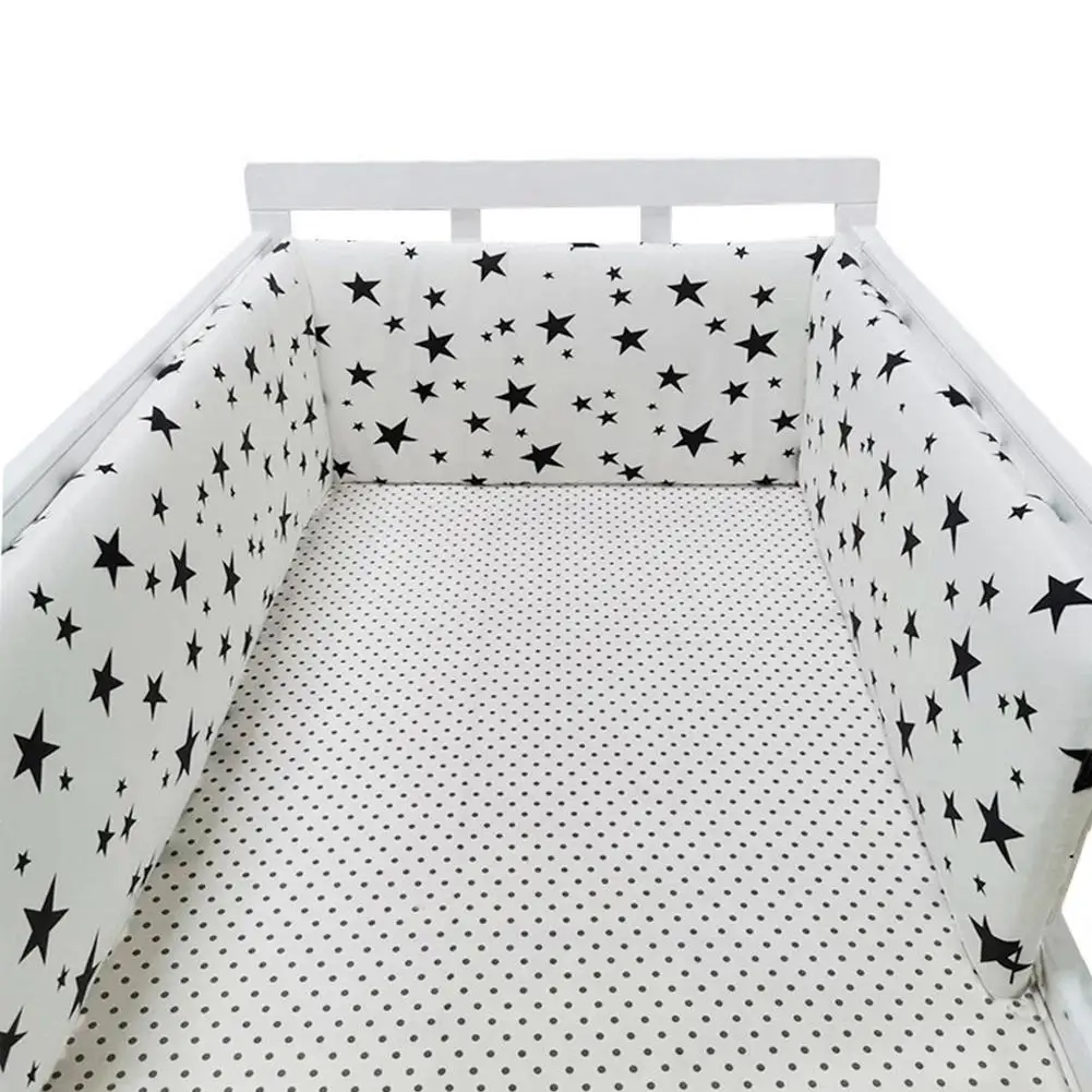 

Детские Nordic, декорированной звездами детское постельное белье утолщенная бампер цельный кроватки около Подушка защита для кроватки подушк...