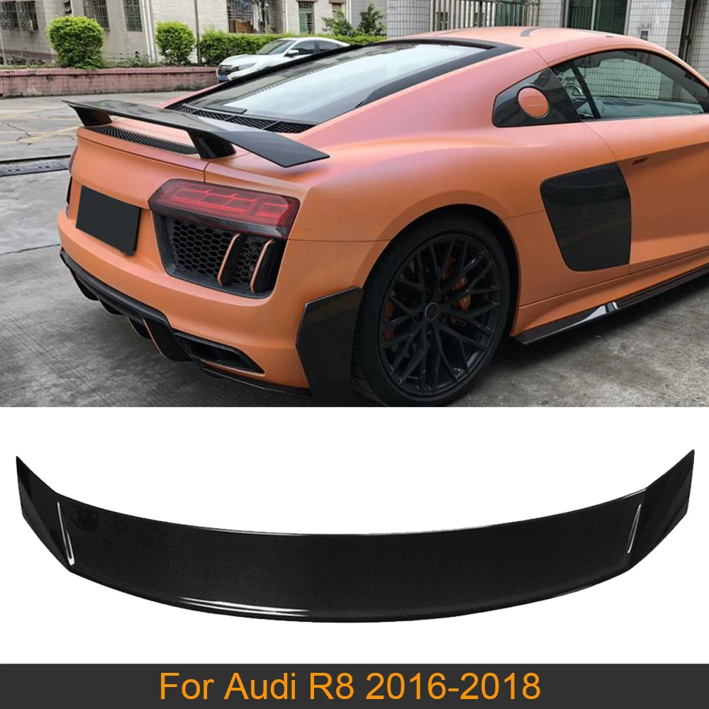 Для R8 спойлер на задний багажник крыло губа для Audi Coupe 2016 2019 Автомобильный