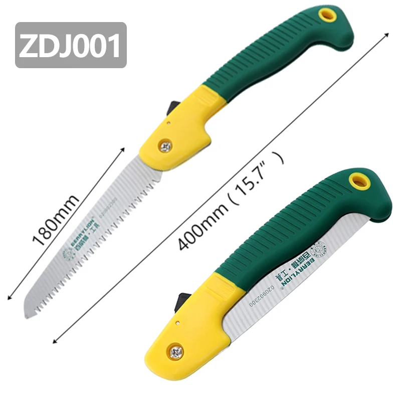 Складная пила ручная с грубой зубчатой поверхностью 65 # сталь/SK5 походная