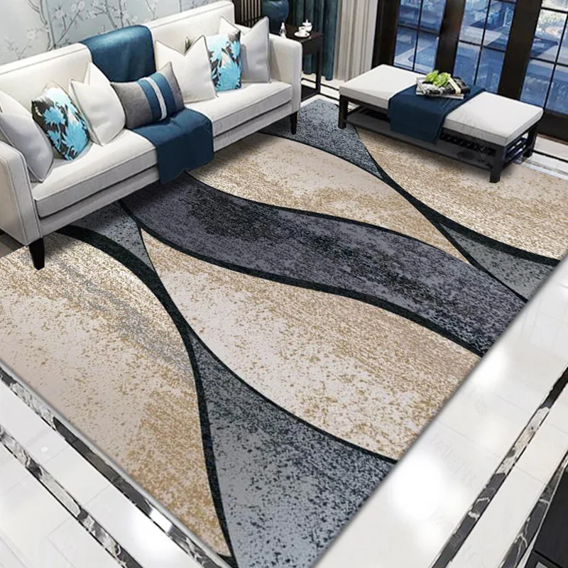 

Modern home non-slip geometric carpet printing decoration large area carpet living room bedroom sofa floor mat