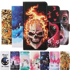 Кожаный чехол-книжка с бумажником для Samsung Galaxy S10 S20 S21 FE Plus Note20 Ultra A51 A71 A41 A31 A21 A21S A11 A01