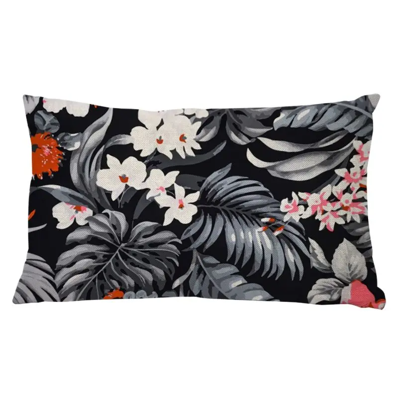 Pillow Cushion Case Bohemian Flamingo and Plant Cactus 17.7 *17.7 Cotton Home Decor Houseware Ramadan Funda Cojines | Дом и сад