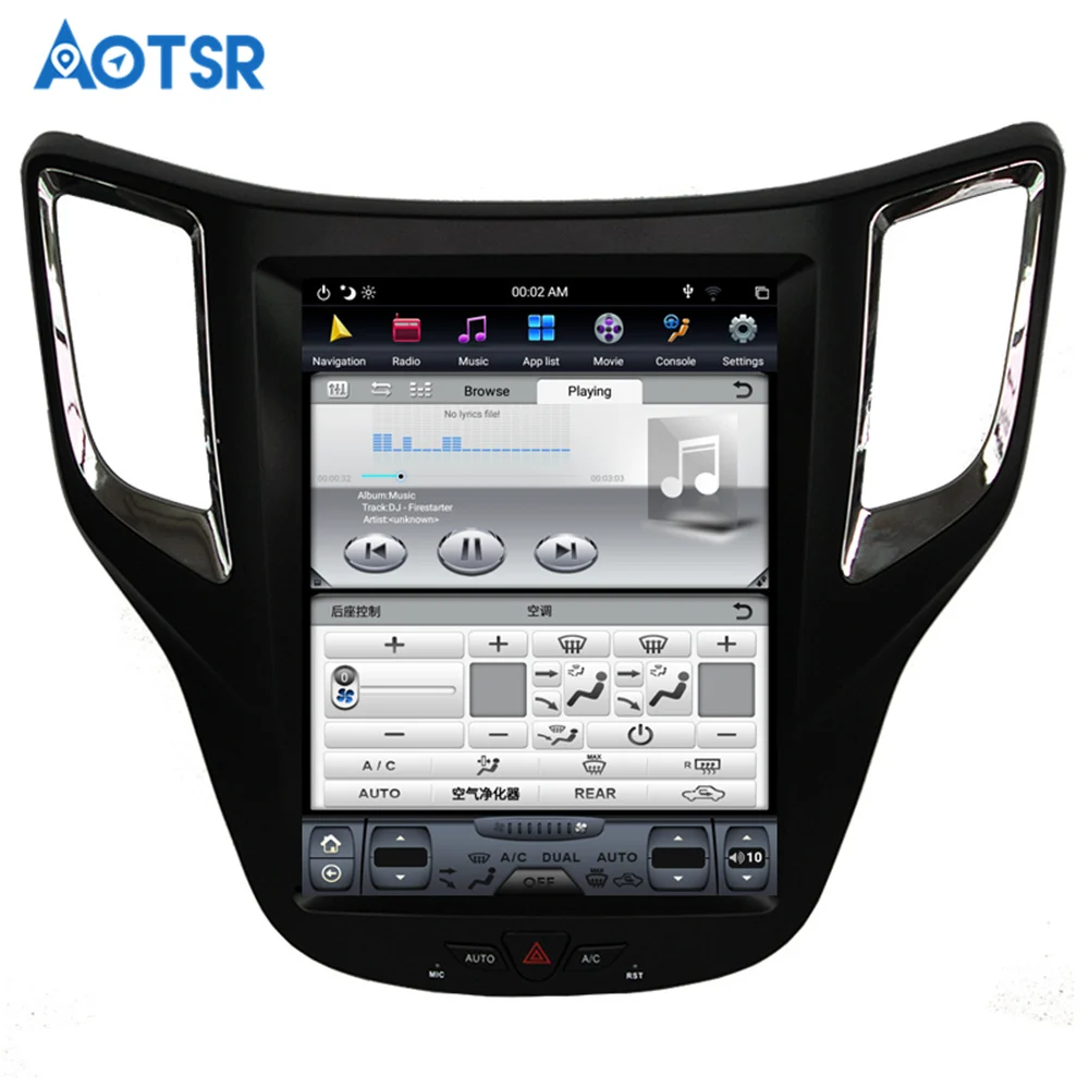 Tesla style px6 Android 8,1 4+ 64G Автомобильный dvd-плеер gps навигация для Changan CS35 мультимедиа радио рекордер головное устройство авто стерео