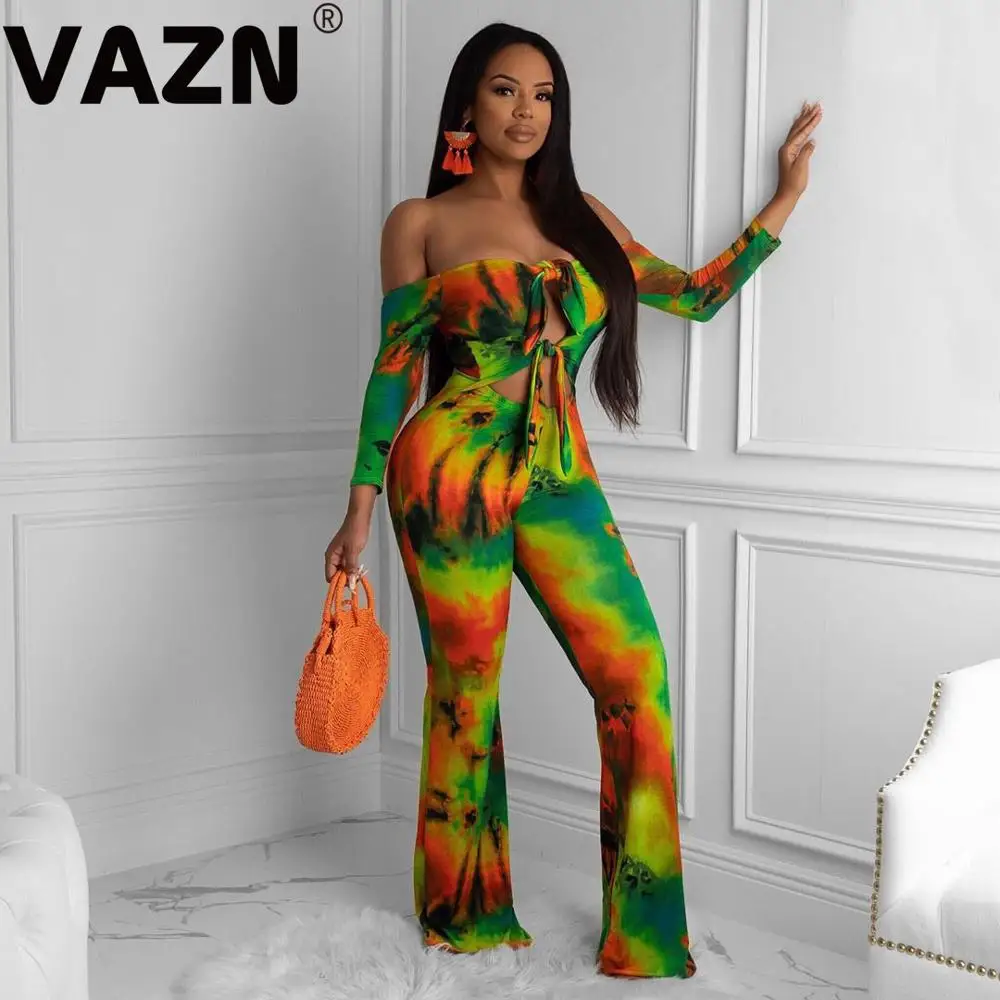 Женский винтажный комбинезон с вырезами элегантный пляжный длинными рукавами