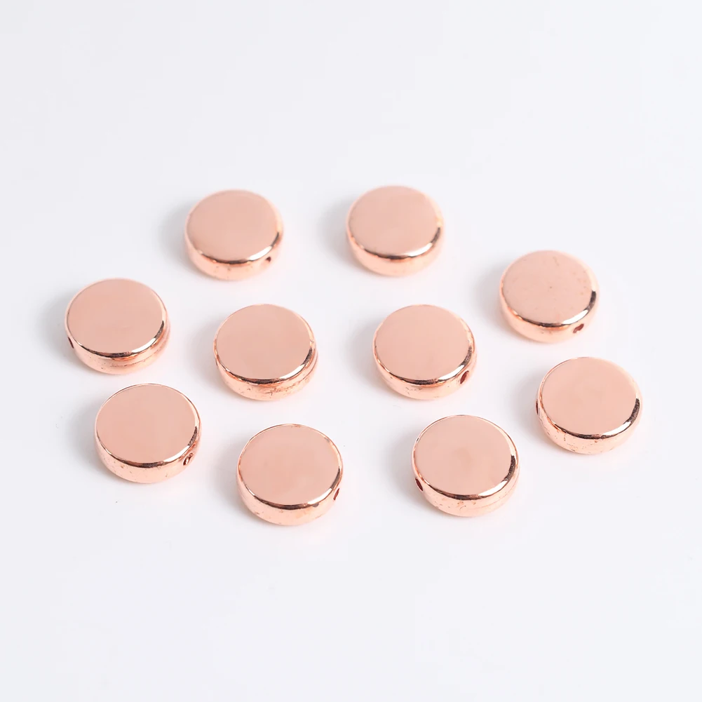 

100-200Pcs/Lot 5 6 9mm Flat Plastic Charms Beads Diy Accessories CCB Round Oval Loose Beads Spacers For Jewelry Making Supplies