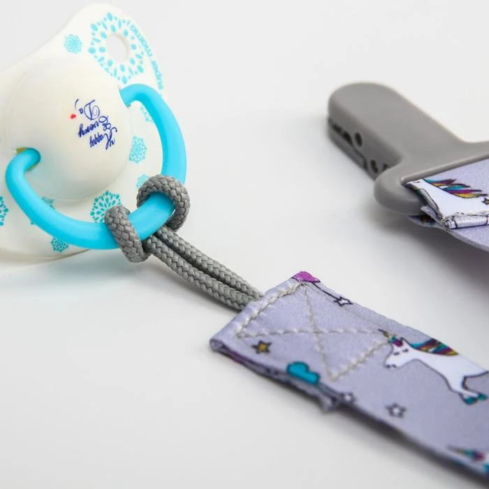 Держатель для пустышки на ленте &quotЕдинороги&quot 5421487 | Мать и ребенок