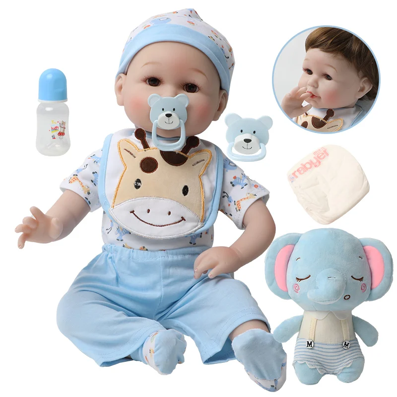 Силиконовая Реалистичная кукла реборн 56 см 22 дюйма| |