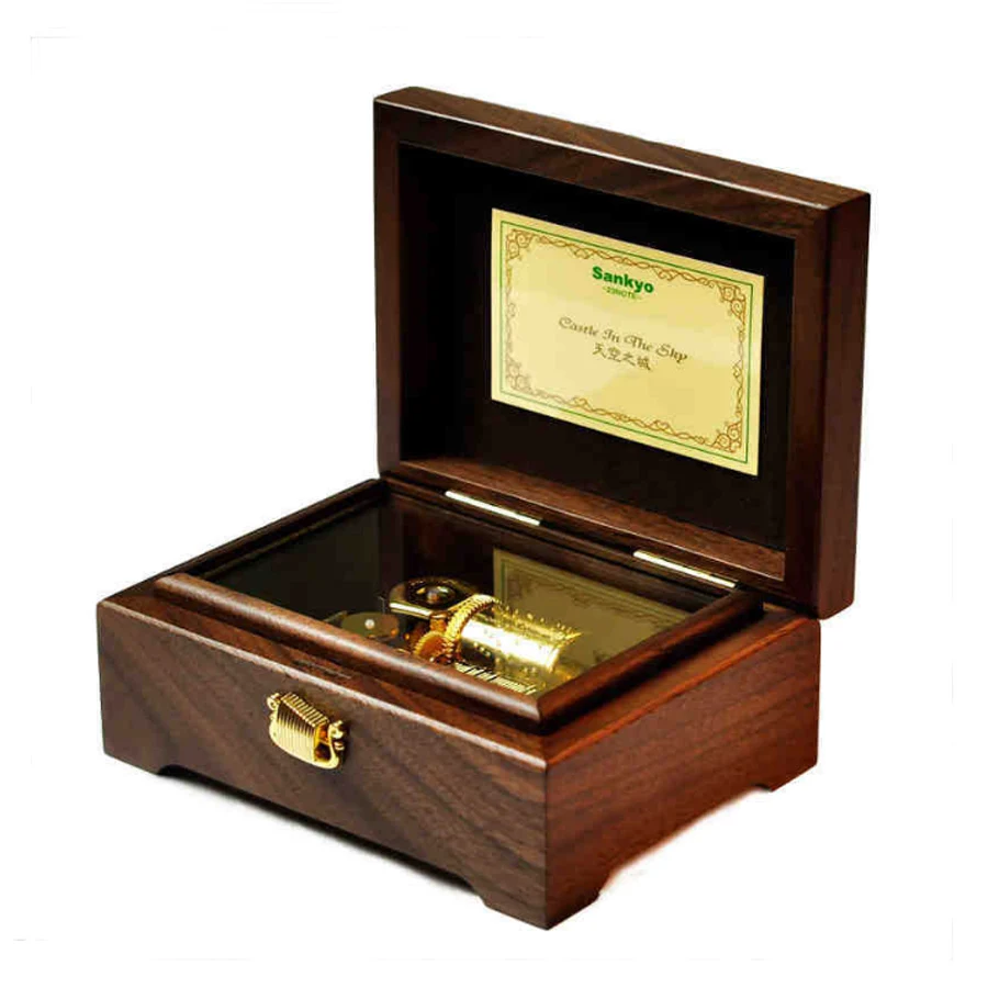 

Новинка, роскошная деревянная музыкальная шкатулка с 23 мелодиями, Музыкальная шкатулка с механизмом, подарки на новый год, Рождество, день р...