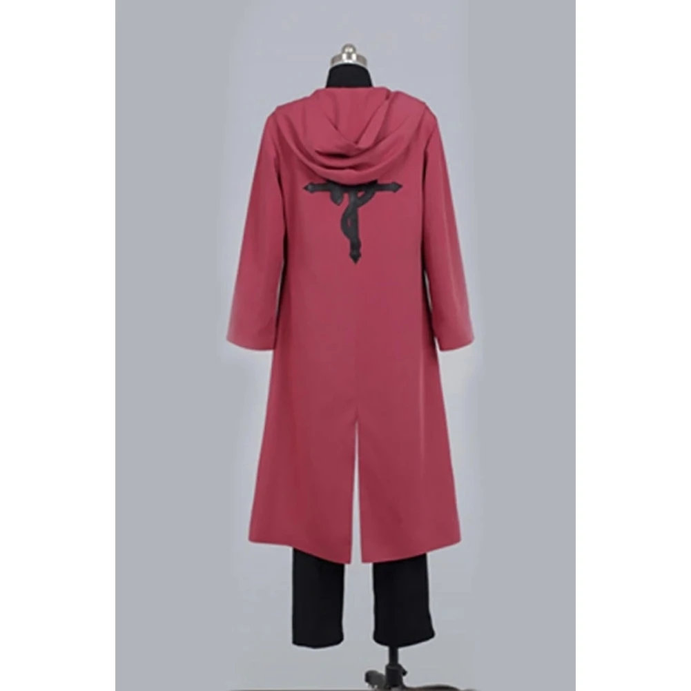 Цельнометаллический костюм алхимика Эдварда Элрика для косплея взрослых мужчин