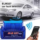 Bluetooth V2.1 Мини ELM327 автомобильный диагностический инструмент считыватель штрих-кодов английская версия Obd2 OBDII сканер