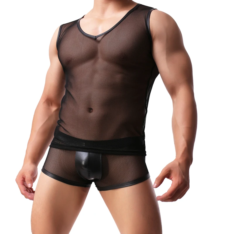 Мужское Прозрачное нижнее белье летняя тонкая прозрачная - Цена: 