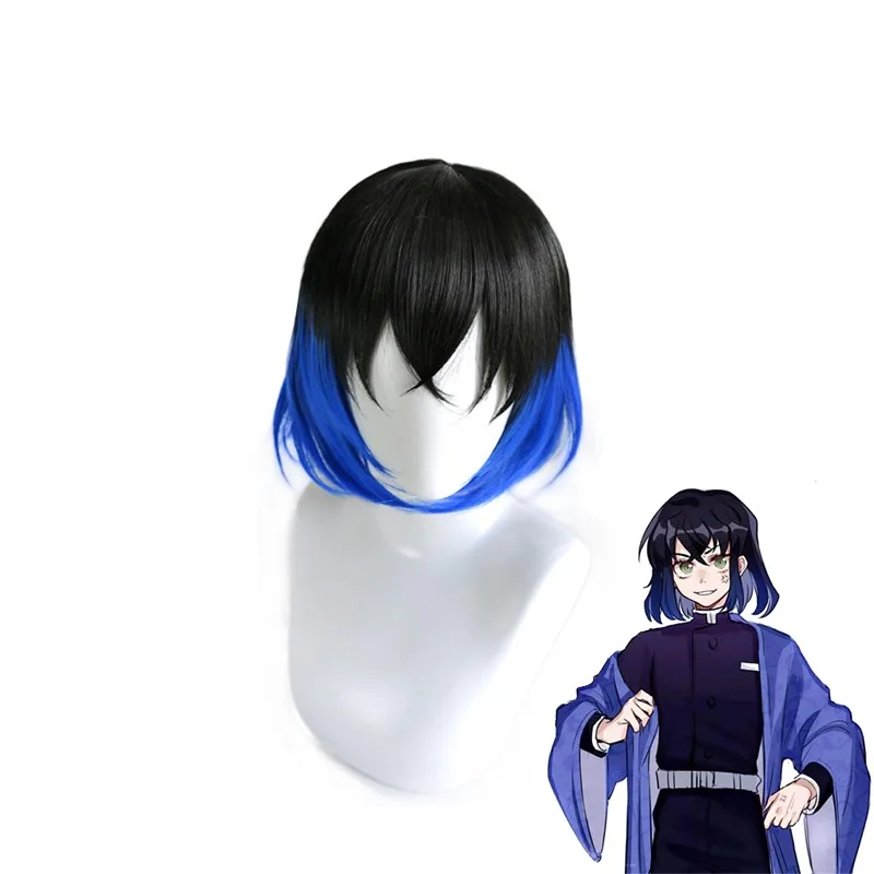 Demon Slayer kimetsu no yaiba Nezuko Tanjirou Agatsuma Zenitsu Tomioka Giyuu Inosuke Косплей парики