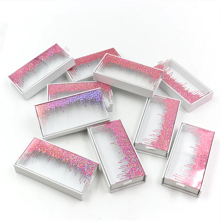 

Eyelash Boxes Wholesale Eyelashes Packaging Newest Empty Lash Case with Clear Tray 25mm Mink Lash Boxes Package Print Logo
