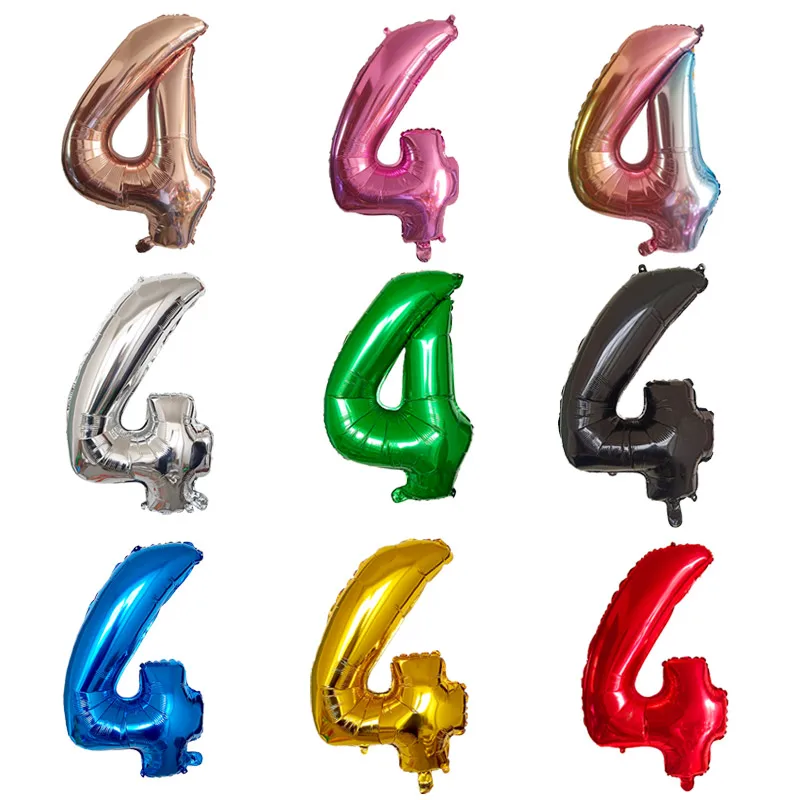 32 дюймовый воздушный шар с цифрами 1 2 3 4 5 цифр гелиевая фольга баллоны для
