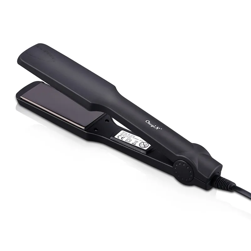 

CkeyiN 2 In 1 Wide Plate Flat Iron Curling Hair Straightener Temperature Adjustable Hair Straightener Curling Iron Styler Tool
