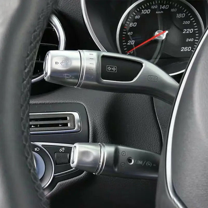 Steering Wheel Gear Shifter Cruise Lever Windshield Wiper Switch Covers For Mercedes Benz B C E Class W204 W205 X204 GLK | Автомобили и