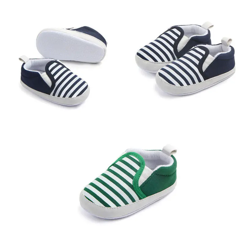 Обувь для новорожденных мальчиков и девочек с мягкой подошвой парусиновая обувь