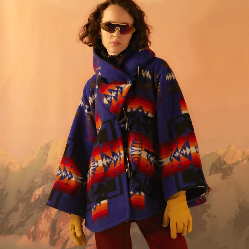 Накидка с длинным рукавом женские пальто в стиле хиппи бохо этнический стиль