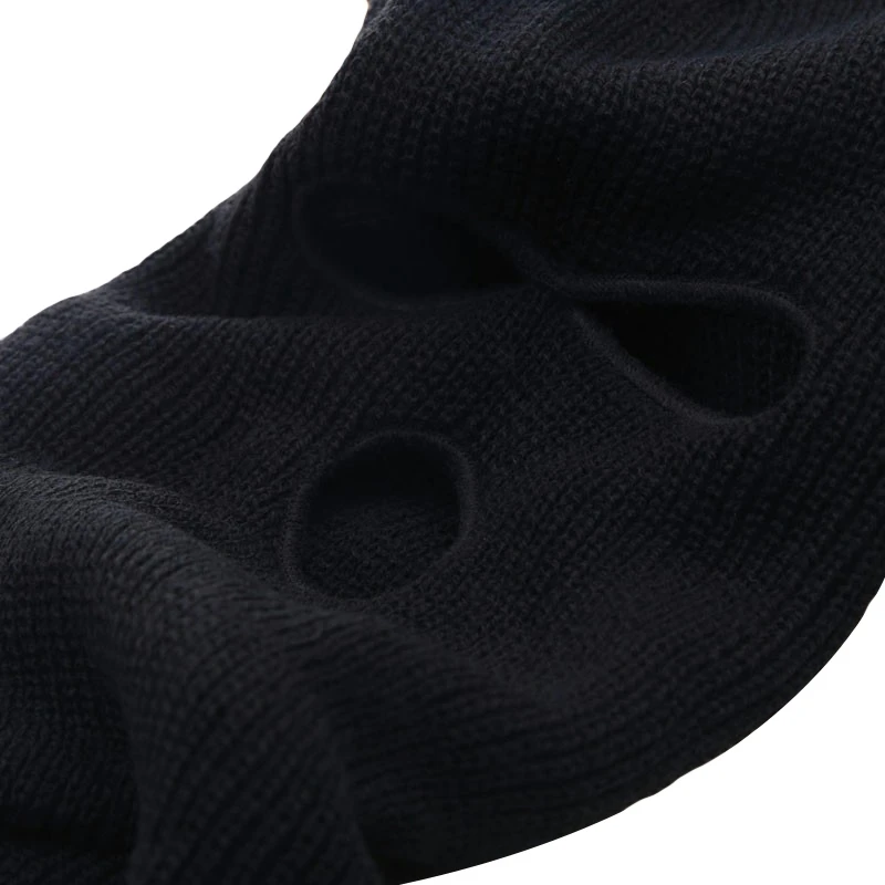 Лыжная маска Балаклава вязаная шапка защита для лица облегающая Зимняя Теплая