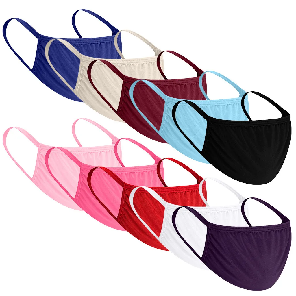 

10PCS Cotton Face Mask Anti Dust Mouth Caps PM2.5 Activated Carbon Filter Mask Reusable Washable Face Shield Adult Masque Masks