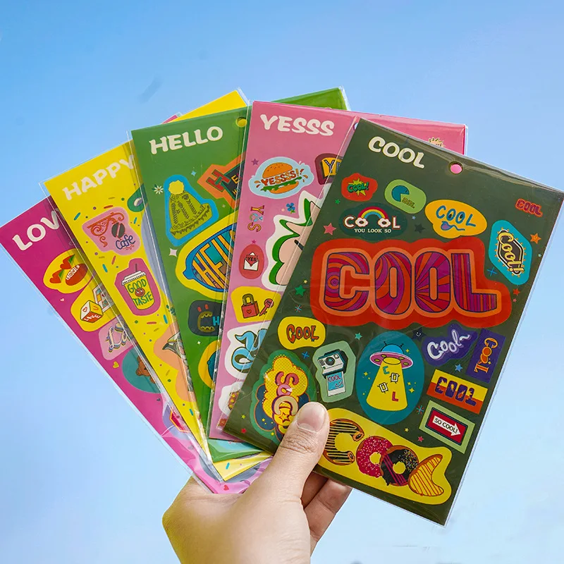 

Korean Fun Cute Creative Personality Cartoon Ins Stickers Hand Account Material Graffiti Luggage Planner Kawaii Decor Material