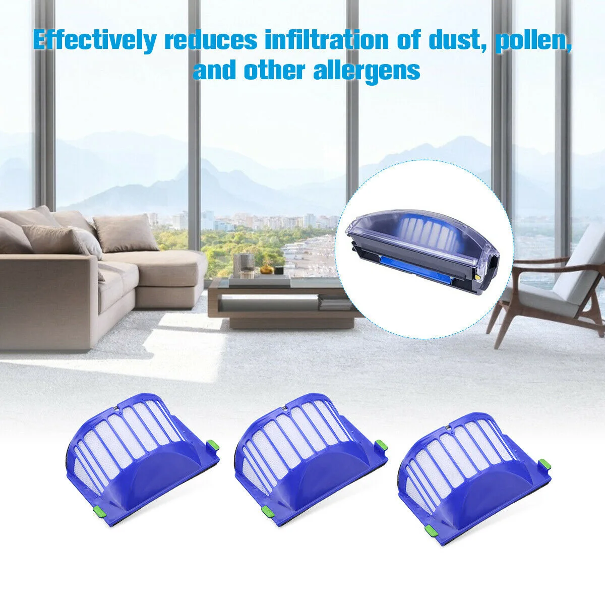 

Part For IRobot Roomba 600 610 620 650 Serie Vacuum Filter Brush High Quality