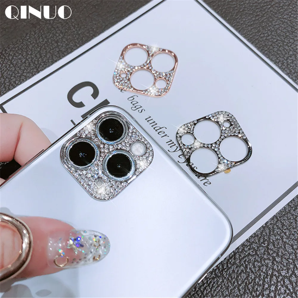 

Diamond Camera Lens Protector Film For iPhone 11 12 Pro Max Glitter crystal Len Protector Cover For iPhone11 Pro Max Glass Cover