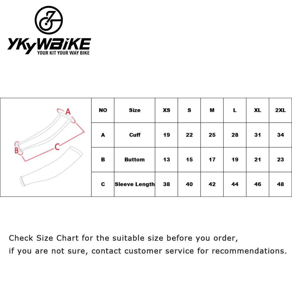 

YKYWBIKE Cycling Sleeve Outdoor Sports Arm Sleeve Sun Protection UV Arm breathable Fabric Running Cycling Arm Warmers 7 color