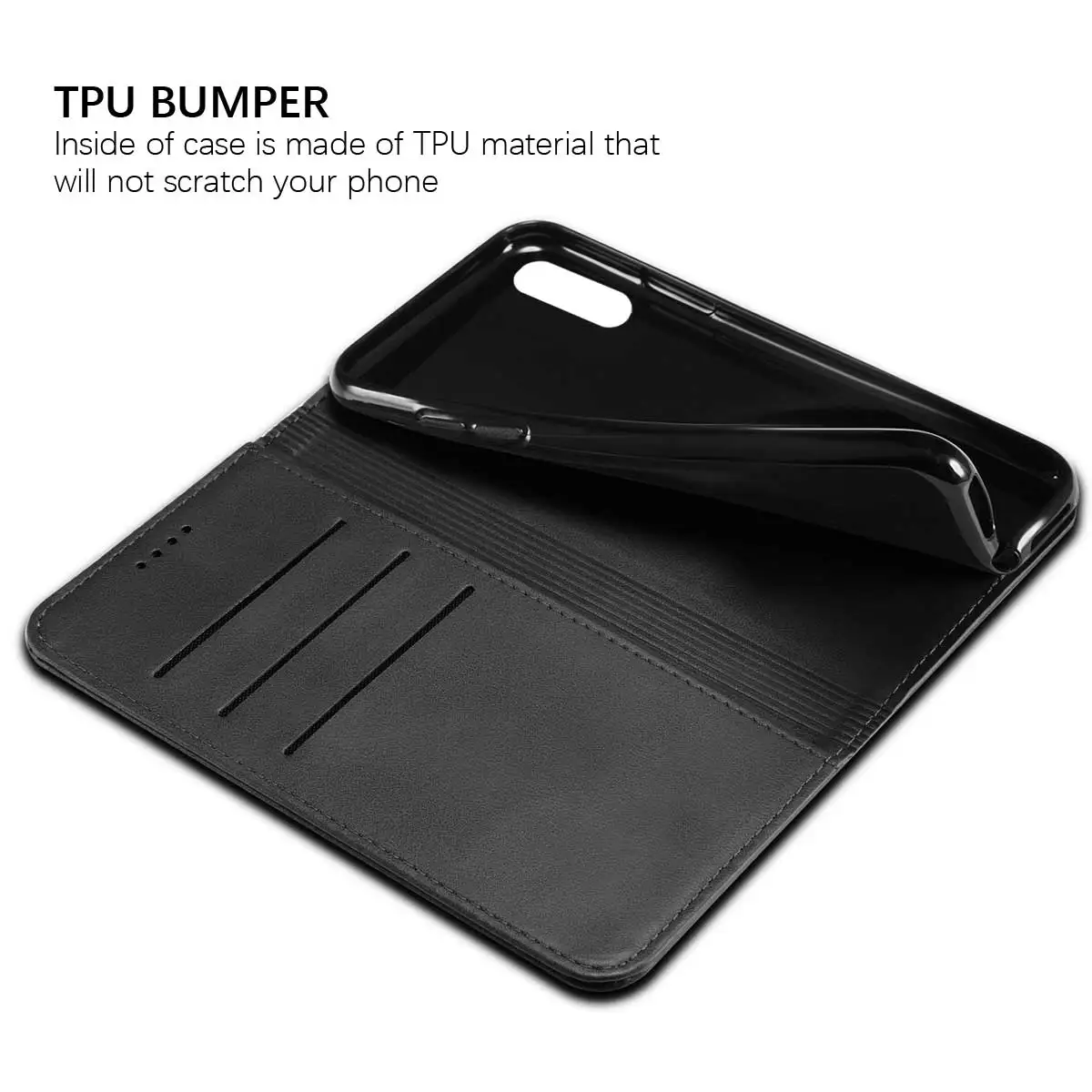For Vivo IQOO NEO Calf Grain PU Leather Wallet Case Flip Stand Cover Protective Shell Anti-Scratch Shockproof with Card Holders | Мобильные