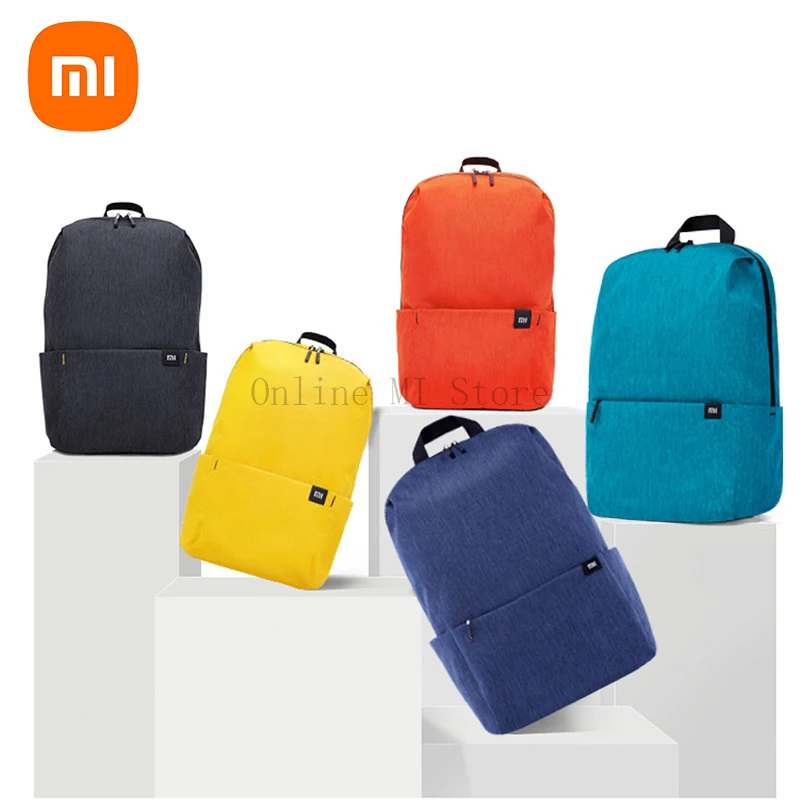 

Original Xiaomi New Backpack Mi Colorful Small Backpack Thin Men Women Simple Student Bag 10L Capacity Daily Casual Sports Bag