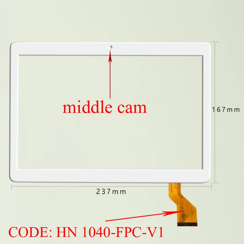 10 1 дюйма для YUNTAB Tablet K107 HN 1040 FPC V1 LNMBBS емкостный сенсорный экран дигитайзер