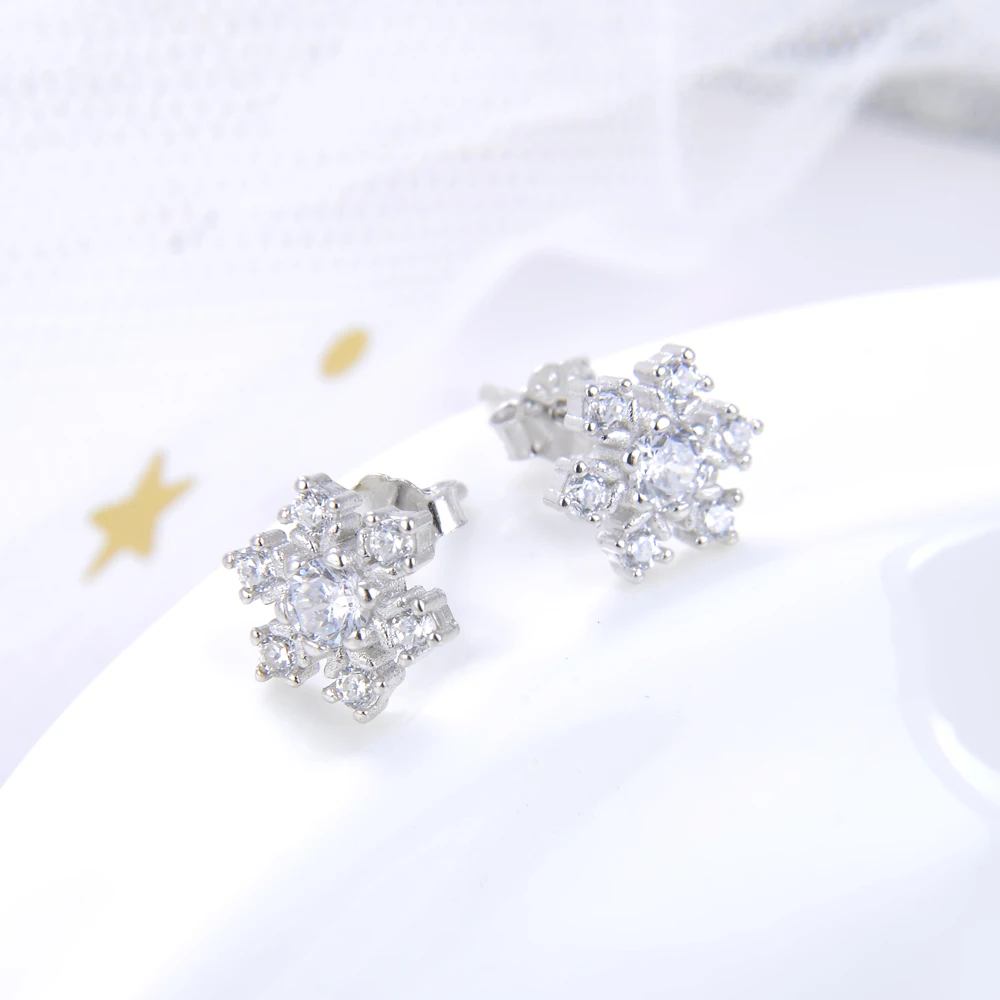 Женские серьги гвоздики из серебра 2020 пробы с фианитом|Серьги-гвоздики| |