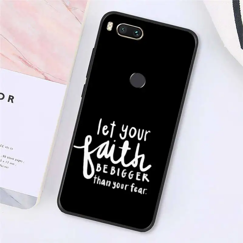

Faith Christian Religious Jesus Phone Case For Xiaomi Redmi note 7 8 9 t k30 max3 9 s 10 pro lite Luxury brand shell funda coque