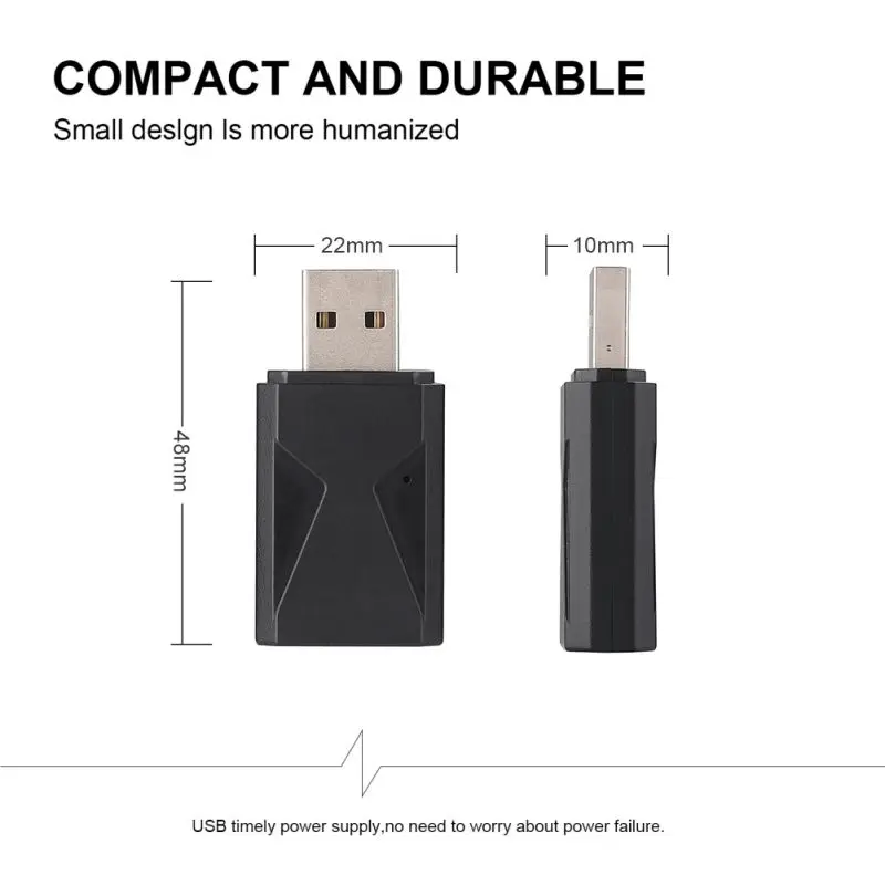 Сильный сигнал Bluetooth 5 0 адаптер аудио передатчик приемник 3 мм AUX Джек