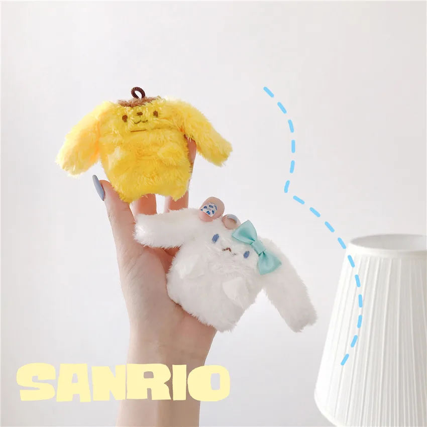 Прекрасный 3D мультфильм Cinnamoroll Purin собака мягкий плюшевый чехол для гарнитуры для Apple новые Airpods 1/2 крышка беспроводные bluetooth наушники чехол