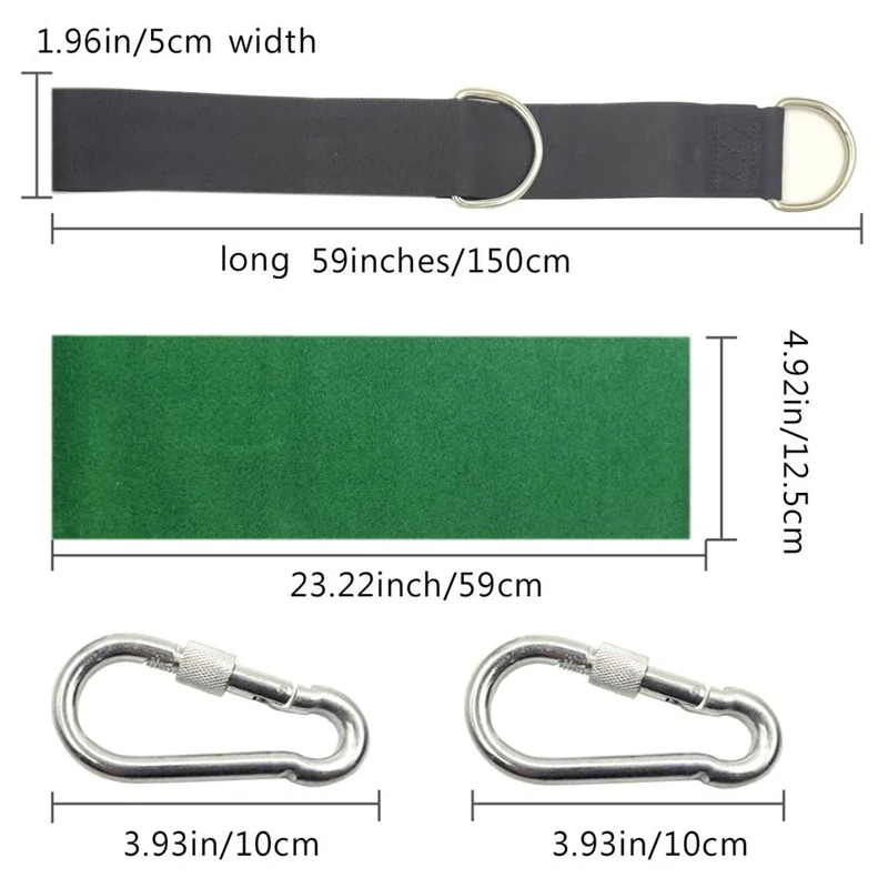 Уличный гамак подвесные ремни для раскачивания деревьев 5 футов с крючками